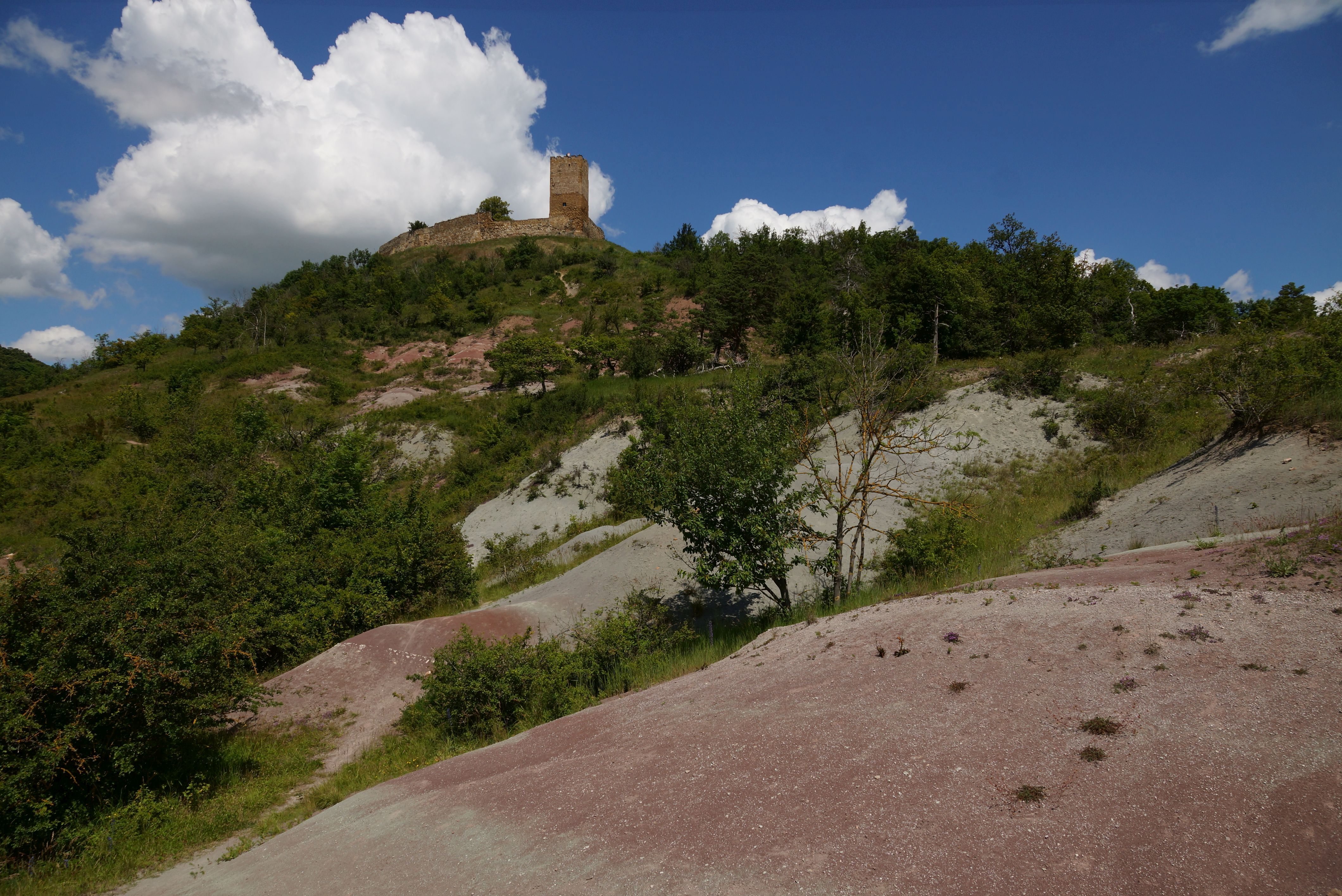 Keuperbadlands bei der Burg Gleichen
